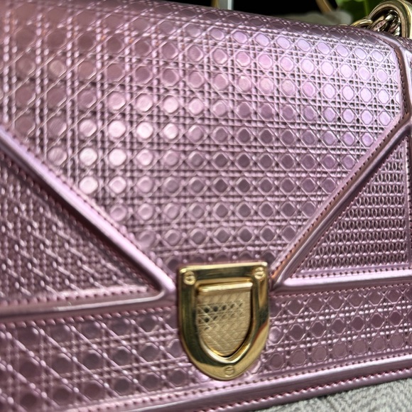 Small Dior Diorama in metallic pink *PRICE is FIRM - Picture 10 of 16